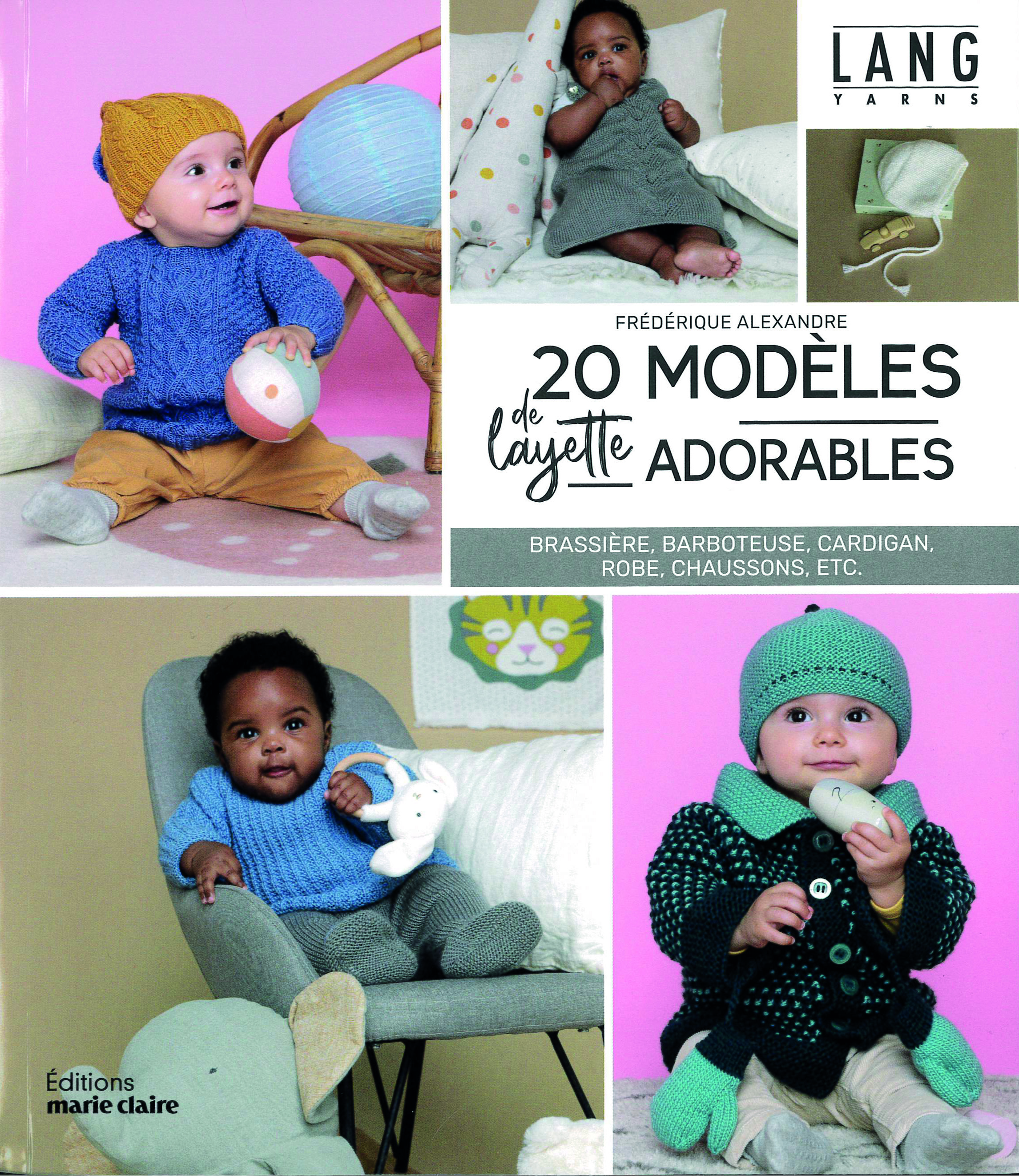 LANGYARNS Livres 20 modèles layette adorables de Editions Marie Claire